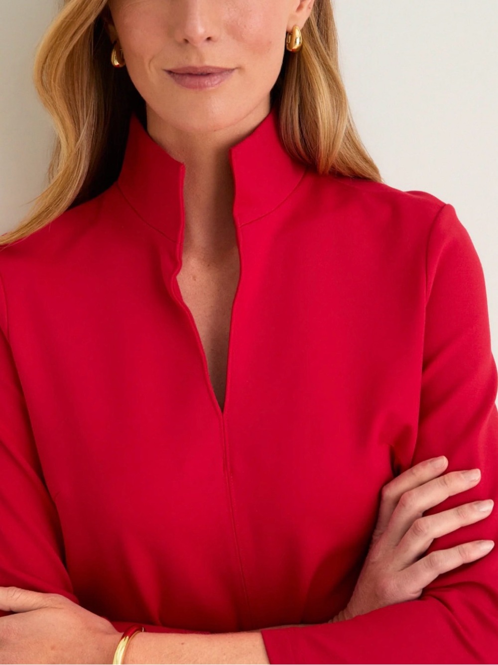NWT Tuckernuck 3/4 Sleeve Ponte Clifton Dress in Red Size XS - Picture 4 of 12